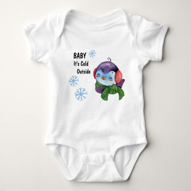 Baby It's Cold Outside T-Shirt (Framsida)