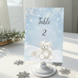Baby, It's Cold Outside Teddy Bear Winter Bordsnummer