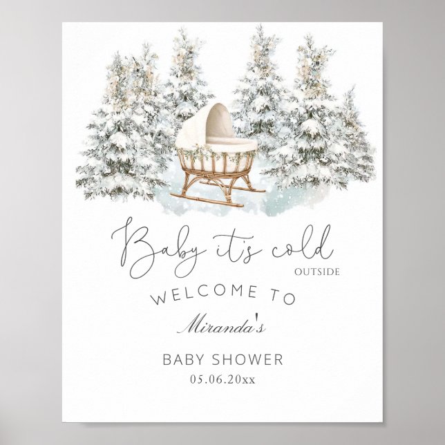 Baby It's Cold Outside Välkommen Poster (Framsidan)
