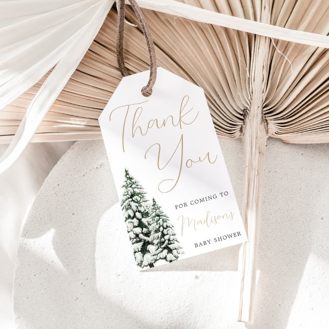 Baby It's Cold Outside Vinter Baby Shower Favor Ta Presentetikett (Skapare uppladdad)