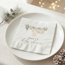 Baby It's Cold Outside Vinter Baby Shower grön