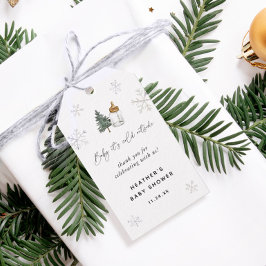 Baby It's Cold Outside Vinter Baby Shower Presenti Presentetikett