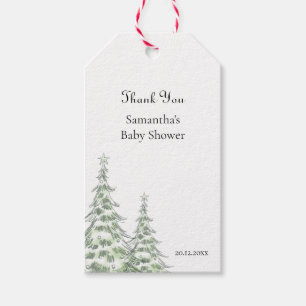 Baby It's Cold Outside Vinter baby shower tackkort Presentetikett