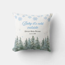 Baby It's Cold Outside Vinter Babyshower Kudde