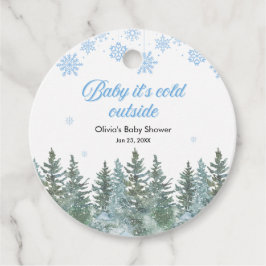 Baby It's Cold Outside Vinter Bebis Shower Gåvor Etiketter