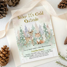 Baby It's Cold Outside Vinter Skogsbarnvask