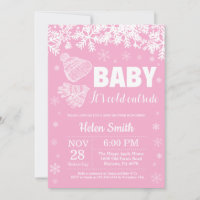 Baby it's Cold Outside Vinter Tjej Bebis Shower