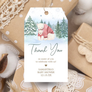Baby It's Cold Outside Vinterbebis Shower Presentetikett