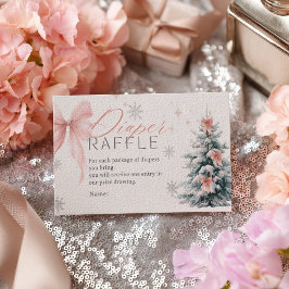 Baby it's cold outside Winter Diaper Raffle Shower Tilläggskort