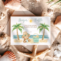Baby It's Warm Outside Beach Baby Diaper Raffle