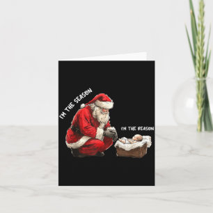 Baby jag är säsongen jag är anledningen Santa Reli Kort