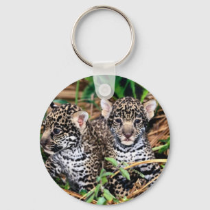 Baby jaguars nyckelring