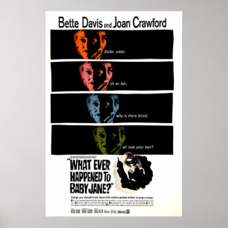 Baby Jane 1962 Filmplakat Klassisk Hollywood Poster