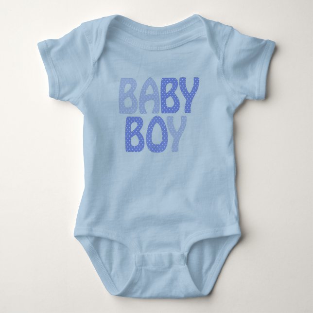 Baby Jersey Bodydräkt/Pojke T-shirt (Framsida)