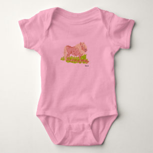 Baby Jersey Bodydräkt: Ponins dag ut T Shirt