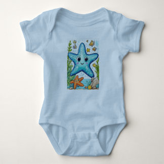 Baby Jersey Bodydräkt Starfish T Shirt