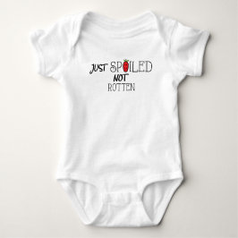 Baby Jersey Bodydress "Spoiled not Rotten"/Red App T Shirt