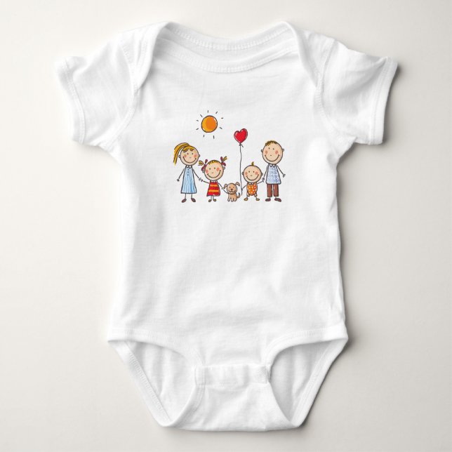Baby Jersey Bodykostym T Shirt (Framsida)