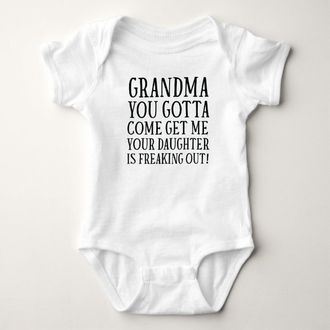 Baby Jersey Bodysuit T Shirt (Framsida)