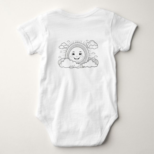Baby Jersey Bodysuit T Shirt (Baksida)