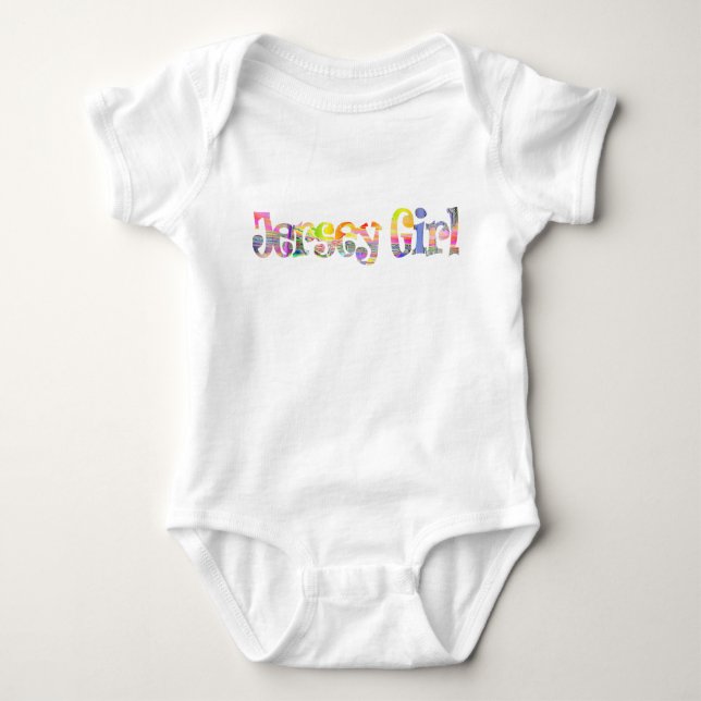 Baby Jersey Girl onsie T Shirt (Framsida)