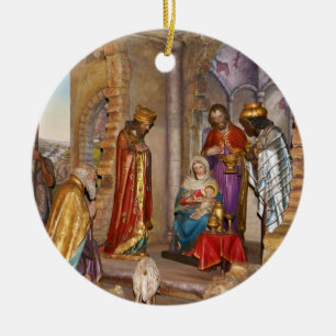 Baby Jesus av Nazareth bördiga Bethlehem Julgransprydnad Keramik