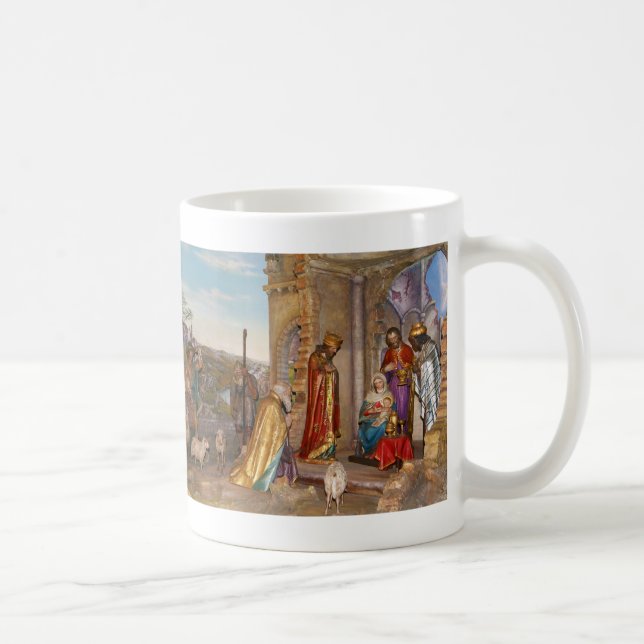 Baby Jesus av Nazareth bördiga Bethlehem Kaffemugg (Höger)