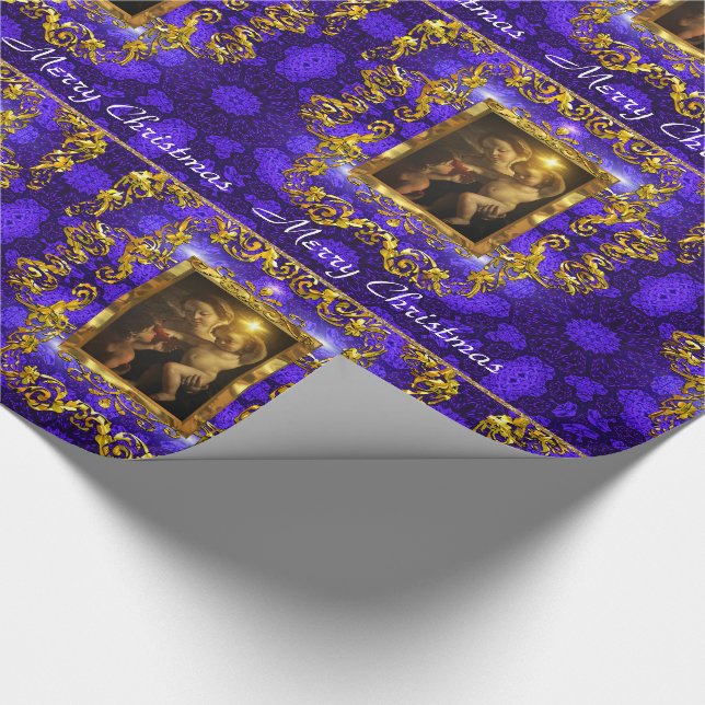 Baby Jesus Bless Hans Heliga Namn Presentpapper (Hörn)