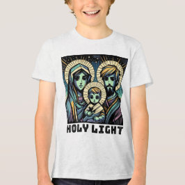 Baby Jesus : Den heliga familjen: Helig ljus T Shirt