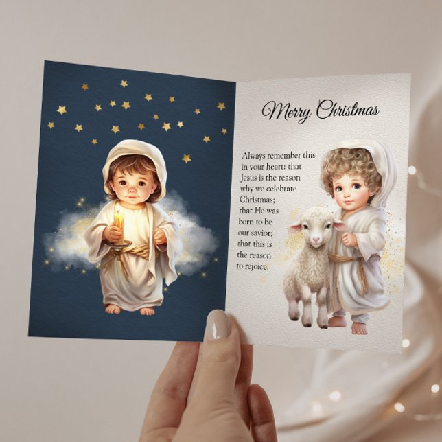 Baby Jesus God jul Helgkort (Skapare uppladdad)