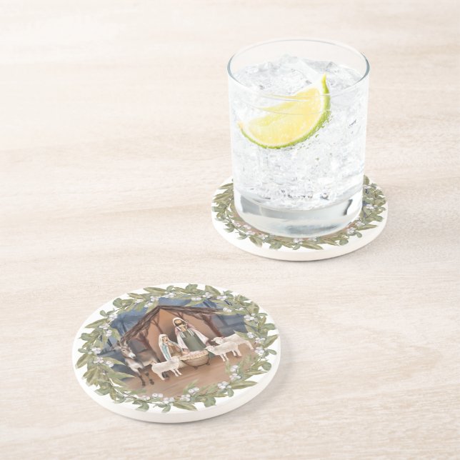 Baby Jesus i Manger Nativitet  Underlägg (Sidan)