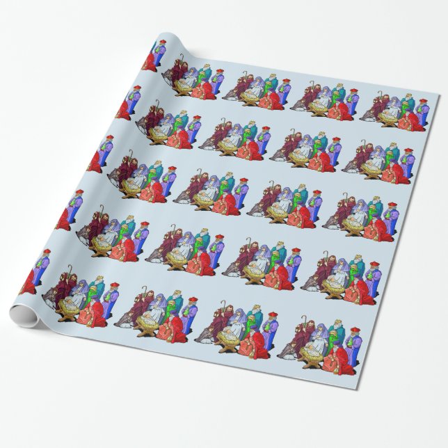 Baby Jesus i mangeren Presentpapper (Utrullad)