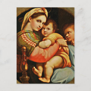 Baby Jesus i Marys Arm Vykort