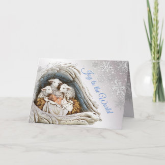 Baby Jesus i Religiösan Chef Jul Kort