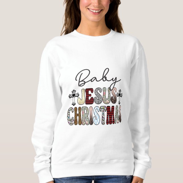 Baby Jesus jul T Shirt (Framsida)