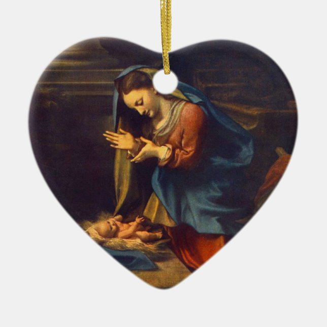BABY JESUS JULGRANSPRYDNAD KERAMIK (Framsidan)