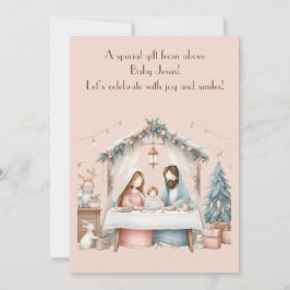 Baby Jesus julhälsningskort Inbjudningar