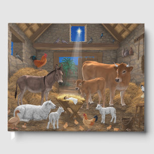 Baby Jesus Manger Heliga Nattjultomhet Nativitet Gästböcker