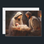 Baby Jesus Mary Joseph Nativite God jul Julkort<br><div class="desc">Jul Julhälsningar kort med en målning av Nativitetsscenen med Mary,  Joseph och Baby Jesus. Personlig på baksidan med ditt namn. Kontakta mig om du behöver hjälp med din anpassning eller om du vill be om ytterligare matchning eller samordning av Zazzle-produkter.</div>