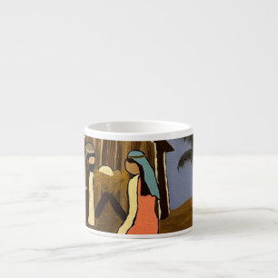 Baby Jesus, Mary och Joseph specialty mugg Espressomugg