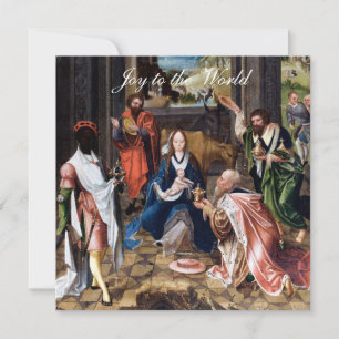 Baby Jesus med de vise männen Kort