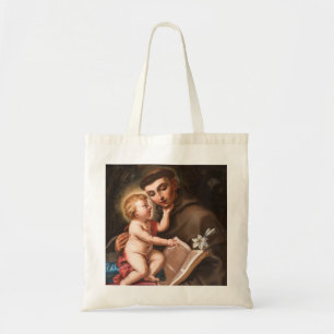 Baby Jesus med St Anthony of Padua Tygkasse