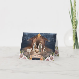 Baby Jesus Nativitetscen Kristenjul Helgkort