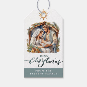 Baby Jesus Nativitetsgåva Märkre Presentetikett