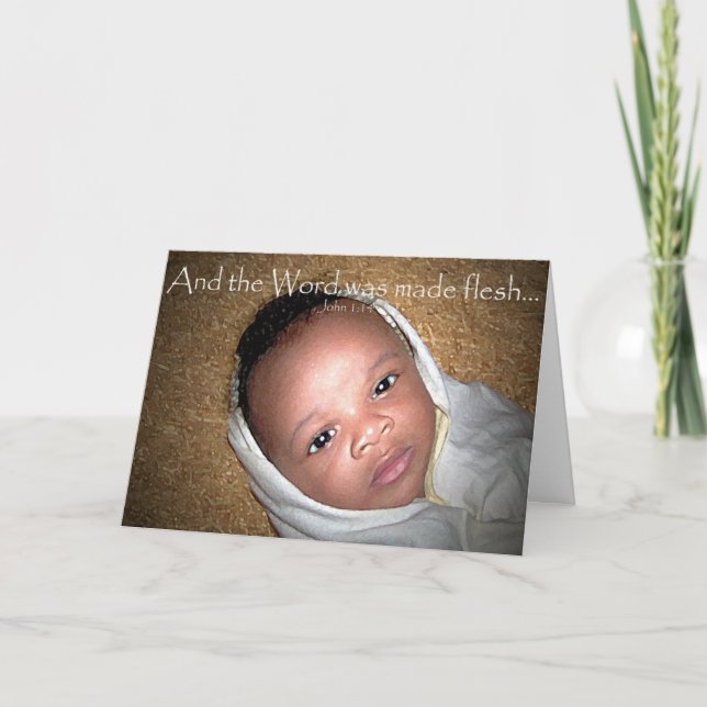 Baby Jesus på Hay Helgkort (Framsida)