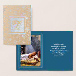 Baby Jesus Painting jul Luxury Folierat Kort