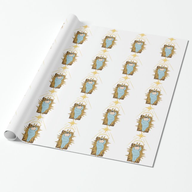 Baby Jesus Presentpapper (Utrullad)