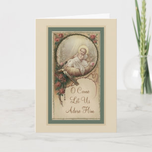 Baby Jesus Ro Vintage Kort