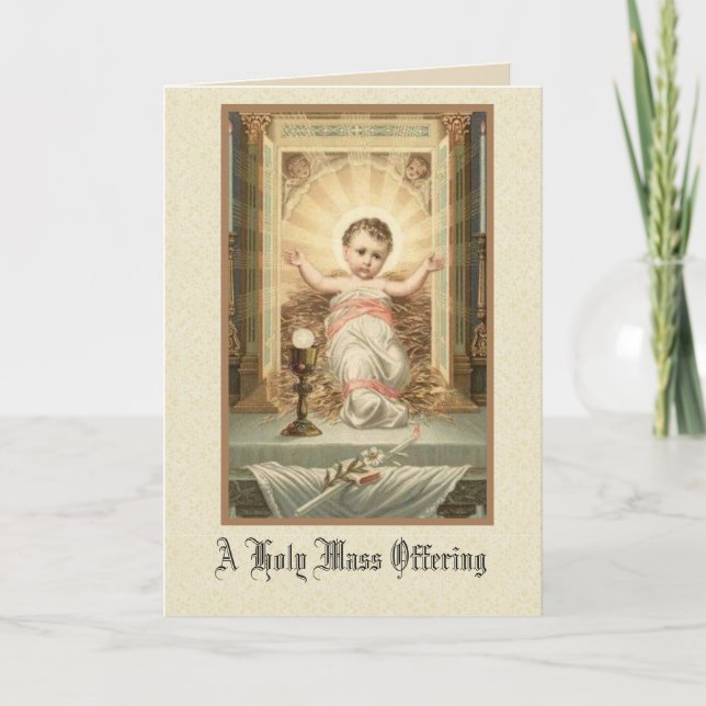 Baby Jesus Tabernacle Mass-Mass-Mass-Mass-Mass-Mas Helgkort (Framsida)