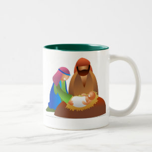Baby Jesus Två-Tonad Mugg